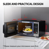 23L Digital Microwave Oven with Express Cook, Auto Defrost & Timer